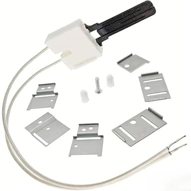 Accensione per forno a gas 903758 compatibile con le migliori marche York, 21,5 x 3,25 x 1,3 cm, struttura in metallo, argento, confezione da 9