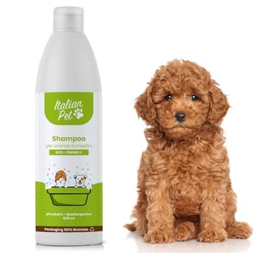 Italian Pet - Shampoo Eco Friendly Cani, Gatti e Cuccioli - Shampoo pH Neutro Concentrato - Pelo Lungo, Pelo Corto, Pelo Lucido, Voluminoso, Spazzolabile - 500 ml - Flacone plastica 100% riciclata