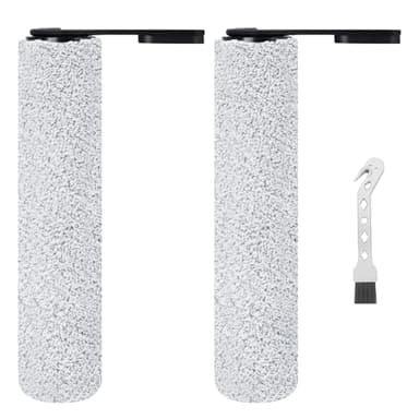 Fixbetter Spazzole a Rullo Ricambi per Accessori per Tineco Floor One S7 Pro/Floor One S6 Aspirapolvere Senza Fili Intelligente, 2 Spazzole a Rullo + 1 Spazzola di Pulizia