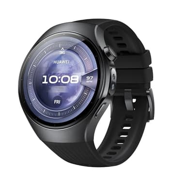 HUAWEI WATCH 5, 46mm Smartwatches, Tecnologia Multi-sensing X-TAP, SpO2 dal Polpastrello, Health Glance, eSIM, con App ECG, HRV, 30 mesi di Garanzia, Android e iOS, Nero