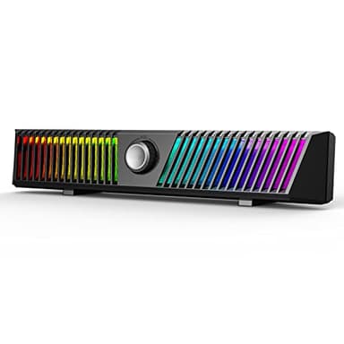 Altoparlanti per computer, Desktop Bluetooth Computer Sound Bar, Colorful RGB Sound Bar con Subwoofer Stereo, Altoparlanti HiFi Stereo PC, USB per PC