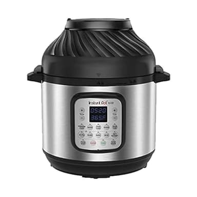 Instant Pot Duo Crisp + Hot Air Fryer 11-in-1 Electric Multi-Cooker 5.7 L - Pressure Cooker, Air Fryer, Slow Cooker, Steamer, Sous Vide Device, Dehydrator with Grill, Keep Warm and Baking Function