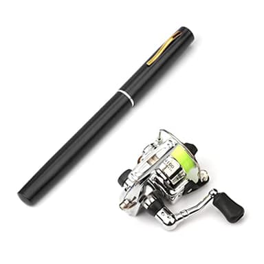 Canna da pesca pieghevole Mulinello Combo Mini Penna Kit canna da pesca telescopica Canna da pesca Mulinello Combo Kit