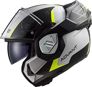 LS2, Casco modulare moto ADVANT CODEX white black 06, XL