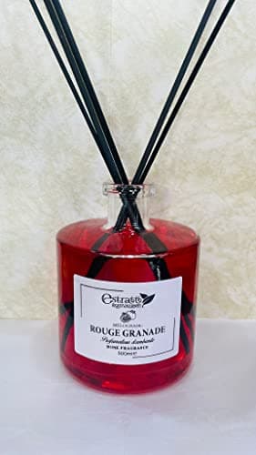 Estratti Equivalenti Profumatore D'ambiente Vigna Rossa, Melograno da 500 ml Profumo per casa By Luxurya (Melograno)