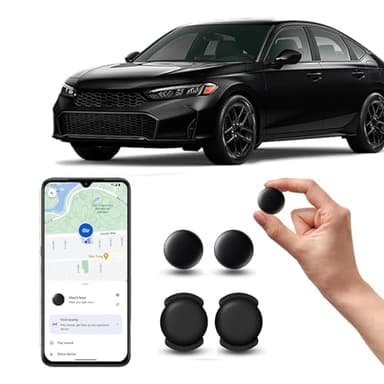 Airtag Android, GPS Tracker per Auto, Magnetico Nascosto Localizzatore Gps Senza SIM, GPS Auto Localizzatore Compatibile congoo- gle Find My App per Bambini, Auto, Animali Domestici (2 neri)
