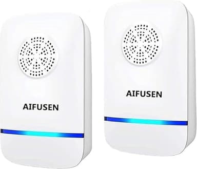 Repellente Ultrasuoni per Zanzare, Antizanzare Ultrasuoni per,Topi, formiche, Insetti, Ratti, Scarafaggi, Mosche, Pulci- Repeller ultrasonico Controllo dei parassiti di Human & Pet Friendly (2 Pack)