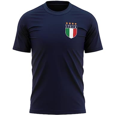 Maglietta da uomo con bandiera italiana, retrò, maglietta per tifosi del paese di calcio, maglietta da rugby italiana, Marina Militare, M