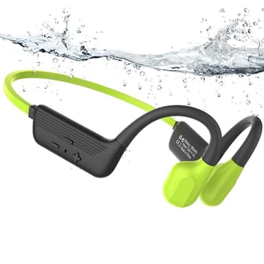 Cuffie Conduzione Ossea Bluetooth 5.4 Cuffie Subacquee per Piscina IP68 Impermeabile Auricolari MP3 Subacqueo 32G Cuffie Sport per Nuoto, Corsa