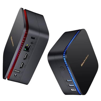 Blackview MP60 Mini PC Win 11 Pro，Twin Lake N150 (Meglio di N100,3,6 GHz) 16 GB RAM/512 GB M.2 SSD Espandibile fino a 2TB, Doppio UHD Display 4K, Mini computer per ufficio, 5G WIFI/BT 4.2 Desktop PC