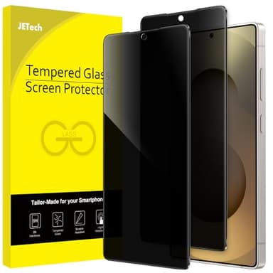 JETech Privacy Pellicola Protettiva per Samsung Galaxy S25 Ultra 5G, Anti-Spy Vetro Temperato Film, Compatibile con ID Impronte Digitali, Pacco da 2