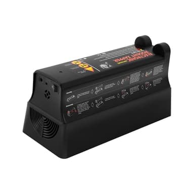 Trappola elettrica per topi extra grande, 7000 V, riutilizzabile, elettronica, forte tensione all'aperto e in casa, lavabile con acqua