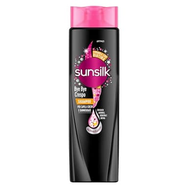Sunsilk, Shampoo Bye Bye Crespo, Shampoo per Capelli Crespi, Dona Capelli Morbidi, Visibilmente Sani e Luminosi, Formula Active Fusion Arricchita con Olio di Macadamia, Elastina e Biotina, 400 ml