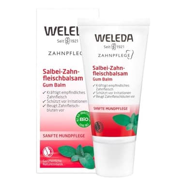 Weleda Balsamo Gengivale, gel lenitivo rinfrescante per gengive, indicato per bambini in dentizione e portatori di protesi dentarie e di apparecchi ortodontici (1X30 ml)
