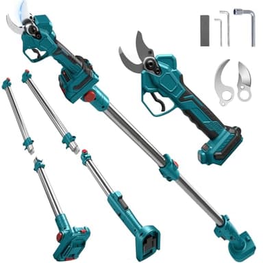Cesoie da potatura elettrica a batteria, senza fili 65 mm, per Makita 18 V (Senza batterie), motore senza spazzole, batteria elettrica, forbici LCD, per tagliare alberi, alberi da frutto