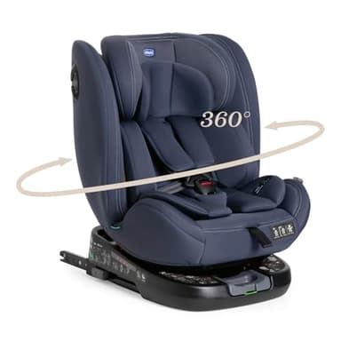 Chicco Unico Evo I-Size, Seggiolino Auto 0-36 Kg, omologato ECE R129/03, Isofix Girevole A 360° E Reclinabile, Gruppo 0+/1/2/3 Da 0 A 12 Anni