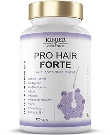 PRO-HAIR FORTE - Potente Integratore per Capelli, Unghie e Pelle | Multi-nutriente - Azione Visibile |120 Capsule - Capelli Sani, Forti e Lucenti