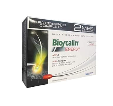 2X BIOSCALIN ENERGY UOMO R-PLUS DA 30 CPR - Compresse Anticaduta con ATP e AJB - 60 CPR TOTALI PER 2 MESI DI TERAPIA