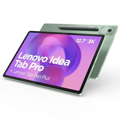 Lenovo Idea Tab Pro, Display 3K da 12.7" 144Hz, Processore Mediatek Dimenity 8300, RAM 8GB, Memoria 256GB, WiFi 6, Tablet Android 14, Tab Pen inclusa - Seafoam Green