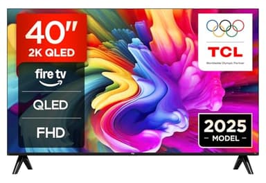 TCL 40SF560 - 40-inch QLED Direct Smart Full HD LED TV with Fire TV and HDR, Metallic Design, Frameless