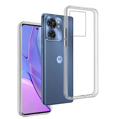 REY Cover in Gel TPU Trasparente per Motorola Edge 40 5G, Ultra Sottile 0,33 mm, Morbido Flessibile, Custodia Silicone
