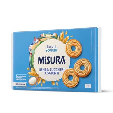Misura Dolcesenza Biscotti allo Yogurt, Senza Zuccheri Aggiunti, Confezione da 400 grammi