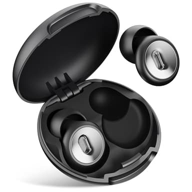 Fioobie Tappi Orecchie Dormire - Tappi Lab-cert. con Canc. Rumore per Concentrazione, Viaggi, Sensibilità | Silicone Comodo Riusabile | Prot. Uditiva 46 dB