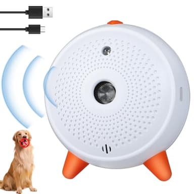 Snorthy Antiabbaio per Cani Portatile Ultrasuoni Antiabbaio con Batteria da 1500 mAh Impermeabile Ultrasuoni per Cani Effettiva di 33 Piedi Dispositivi Antiabbaio per Cani per Interni ed Esterni