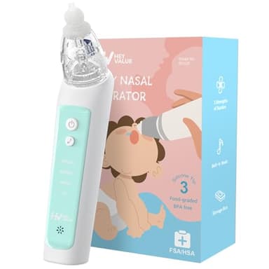Aspiratore Nasale Neonato, Aspiratore Nasale Neonato Elettrico,Aspira Muco Neonato, Aspiratore Nasale Elettrico, Lavaggio Nasale Bambini - Pulizia Naso Neonato