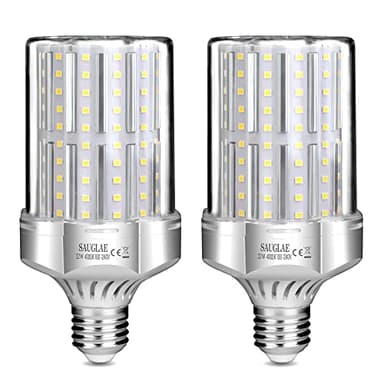 SAUGLAE Lampadine LED da 32W, 260W Lampadine a Incandescenza Equivalenti, Bianco Naturale 4000K, 3600Lm, E27 Vite Edison, 2 Pezzi