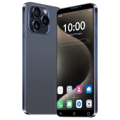 JtQtJ JtQ15P Cheap Smartphone, Android OS con display IPS da 5,0 pollici, Dual SIM, Dual Cameras, 16 GB ROM (espandibile fino a 128 GB), WiFi, GPS, Bluetooth, Face ID Basic Mobile Phones (JtQ15P Navy