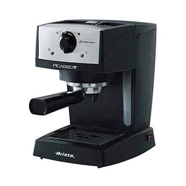 Ariete 1366 Picasso Cialdissima - Macchina da caffè espresso - compatibile con caffè in polvere e cialde ESE - 15 bar - 850 Watt - Nero