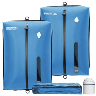 EULANT Sacchetti Sottovuoto Vestiti Viaggio Riutilizzabili con Pompa, Sacchi Sottovuoto da Viaggio per Valigia/Zaino, Impermeabile Organizer Valigia Compressione, Con Cerniera Ermetica IPX8