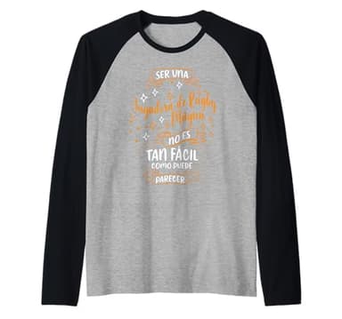 Una Jugadora de Rugby Mágica Regalos Originales Rugby Maglia con Maniche Raglan