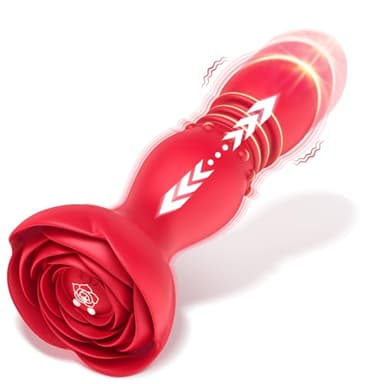 Plug Anale Vibratore per Uomo e Donna Sex Toys - Vibratori Erotici Massaggiatore Prostatico Giocattoli Sessuali Uomini Gay Coppie Sesso, Prostata Stimolatore Analesex Toy con 10 Vibrazioni e 6 Spinte