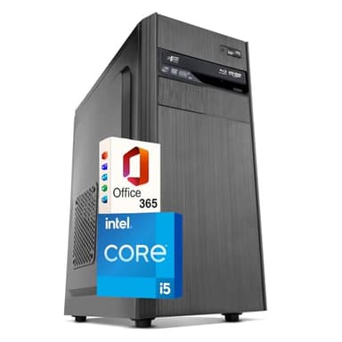 PC Fisso Desktop NUOVO pronto all'uso • Intel core i5-4th • 16GB RAM DDR3 • 256GB SSD + 512GB HDD • Windows 11 Pro • Office 365 • WiFi • DVD • Ideale per ufficio, casa e studio • Garanzia 2 anni