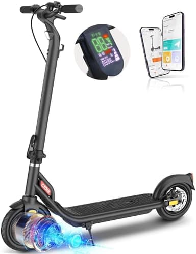 Atomi E20 Monopattino elettrico per adulti, motore da 500W, 30 km di autonomia, 25 km/h di velocità, monopattino pieghevole portatile per adulti con doppio freno e APP intelligente.