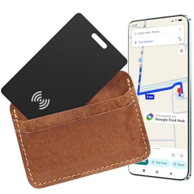 Smart Tag per Android, Wallet Tracker Ricaricabile, compatibile con l'APP Google Find Hub (solo Android), Scheda di Tracciamento Intelligente Bluetooth per Chiavi, Bagagli, Valigie e Borse