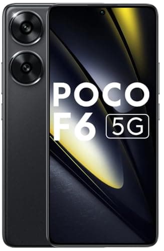 Xiaomi POCO F6 Smartphnoe 8GB+256GB, 5000mAh 120Hz Flow AMOLED screen, 90W Turbo Charger, 50MP Dual Camera with OIS, Black