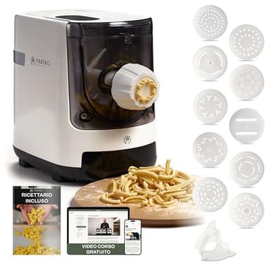 CLASSE ITALY PASTAIO Macchina per la Pasta con 11 trafile. Pasta Maker, bilancia integrata, 800g di pasta per ciclo, realizza 15 tipi di pasta, 5 ANNI GARANZIA ITALIA