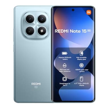 Redmi Note 15 5G 8+256 Glacier Blue (No power adapter included)
