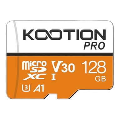 KOOTION Scheda di Memoria 128GB Micro SDXC U3 A1 V30 4K, Fino a 100MB/s, Alta Velocità, Scheda SD Memory Card per Telefono, Videocamera, Gopro e Altri Dispositivi
