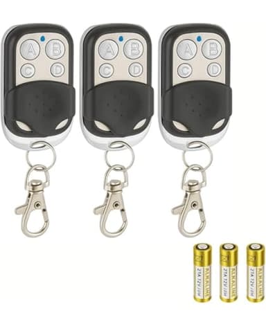 Enterelettronics KIT 3 TELECOMANDI PER CANCELLO COMPATIBILI CON FREQUENZA A 433,92MHZ a CODICE FISSO -NON DUPLICANO ROLLING CODE +3 BATTERIE OMAGGIO-*** NUOVO MODELLO + AVANZATO***