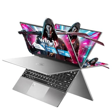 FUNYET PC Portatile 14 Pollici, Win 11 Pro laptop PC, N100 CPU 1920 × 1200P IPS schermo Portatile FHD 16GB 512GB SSD USB Bluetooth mini HDMI WiFi Tastiera Retroilluminata