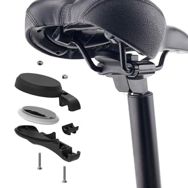 Supporto per bicicletta per AirTag, supporto per bicicletta AirTag nascosto sulla sella per la sella della bicicletta, accessorio per bicicletta antifurto con antifurto compatibile con mountain bike