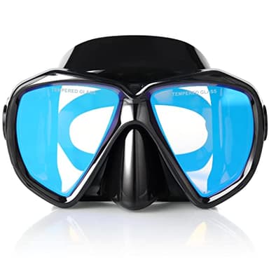 Maschere da immersione Unisex Adulto, Maschera Subacquea con Vetri Temperati, maschera da snorkeling occhialini da sub in Silicone di Alta qualità