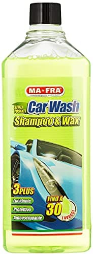 Ma-Fra Carwash, Shampoo e Cera, Lucidante, Protettivo e Autoasciugante, Contro Macchie e Sporco Ostinati, Fino a 30 Lavaggi, 1000 ml, H0930