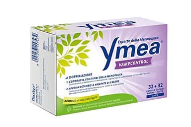 Ymea Vamp Control - Integratore Alimentare Esperto della Menopausa che Riduce Sbalzi di Temperatura e Vampate di Calore - 64 capsule
