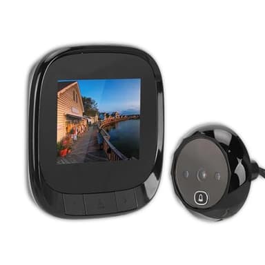 Campanello Vision, Campanello Smart Cat Eye 2.4in TFT HD Fotocamera Digitale Elettronica Cat Eye Campanello Digitale Spioncino per Porta Visione Notturna Video Campanello per la Sicurezza Domestica