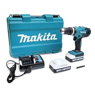 Trapano avvitatore a batteria c/percussione 18V Litio c/batteria di riserva Makita - HP457DWE (Cod.:4119)